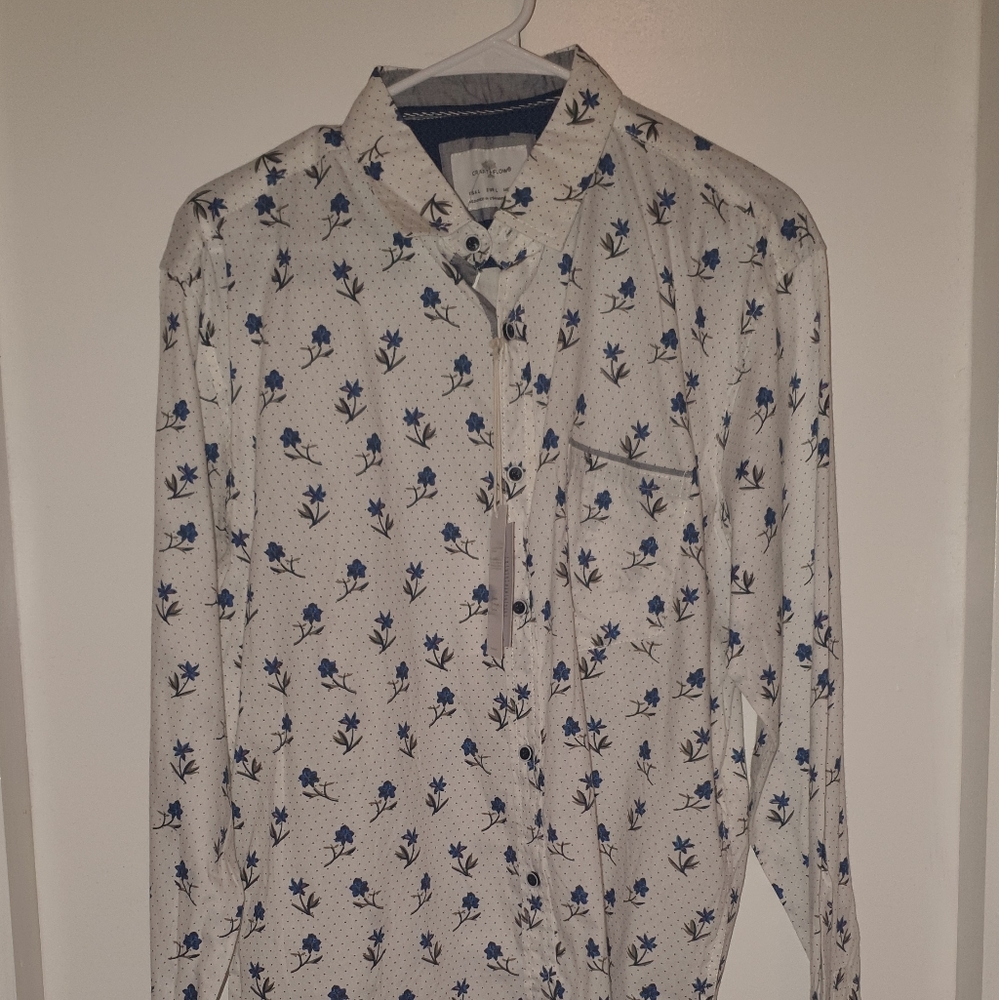 Mens long sleeve button up